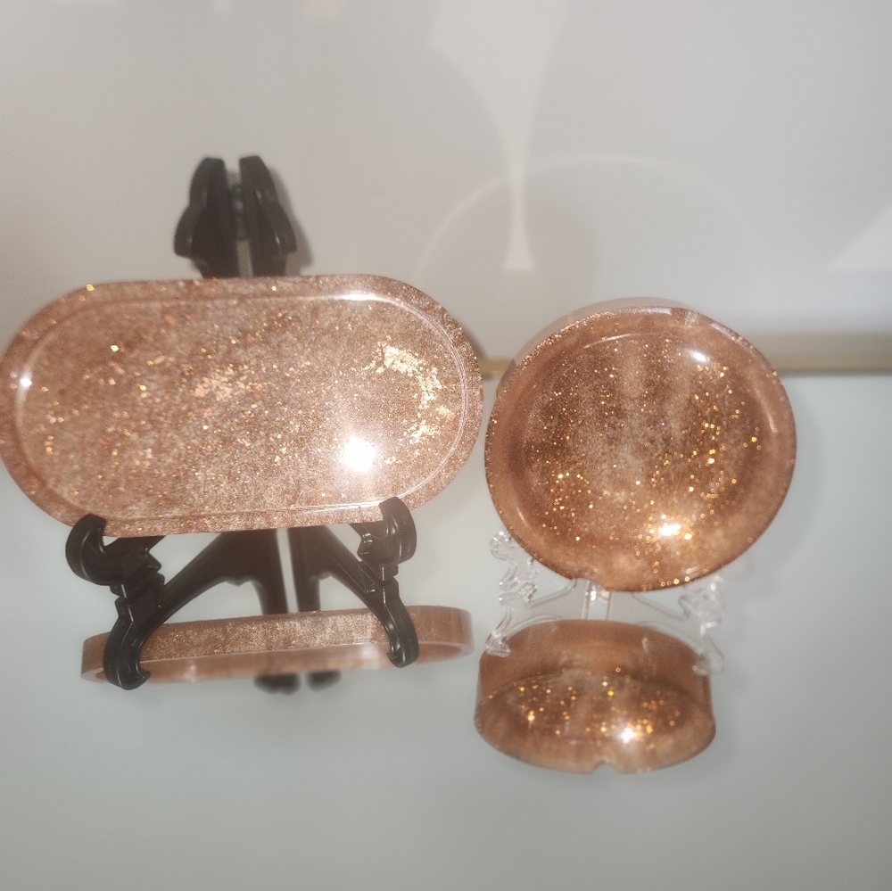 Decortative Tray with Ashtray